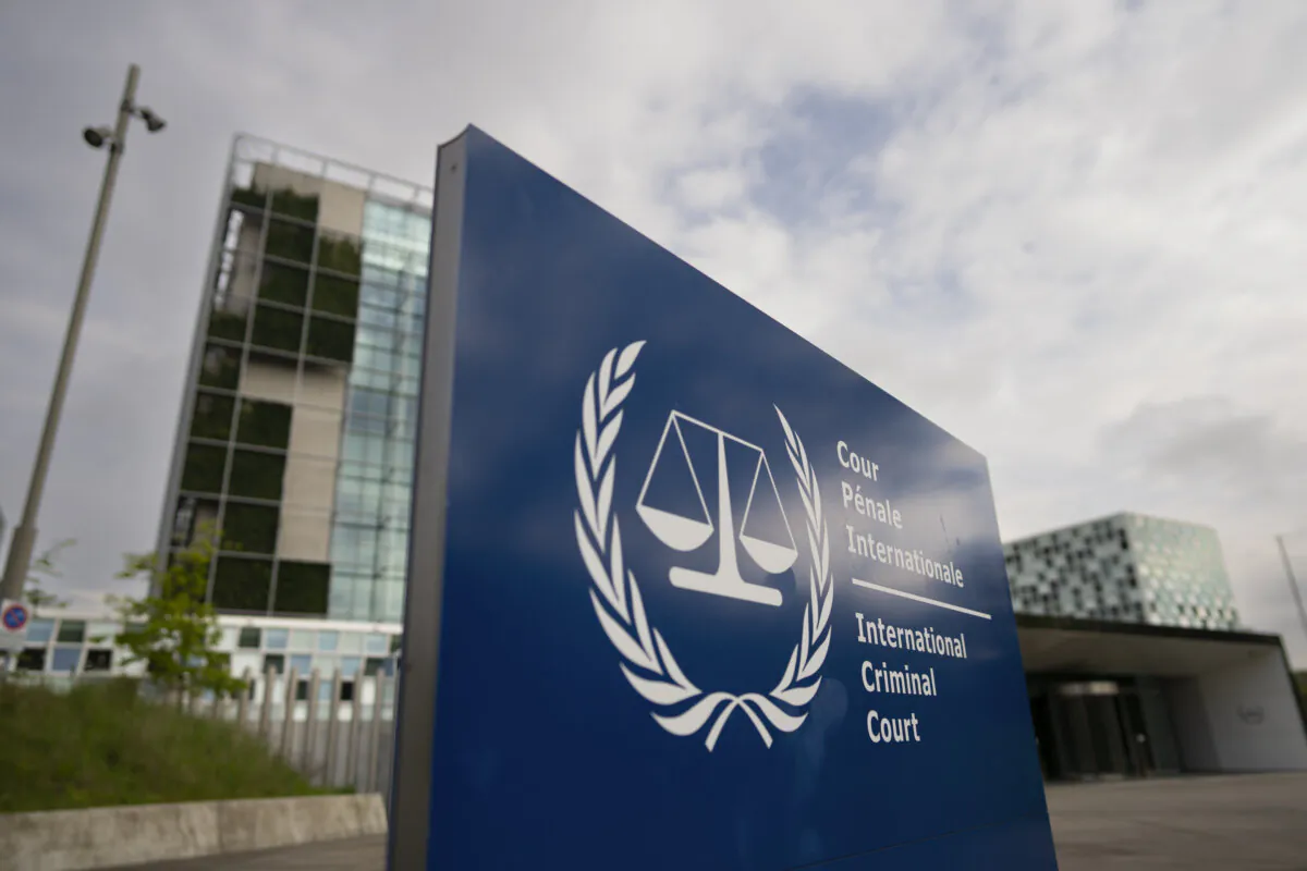 The International Criminal Court in The Hague, Netherlands, on April 30, 2024. (Peter Dejong/AP Photo)