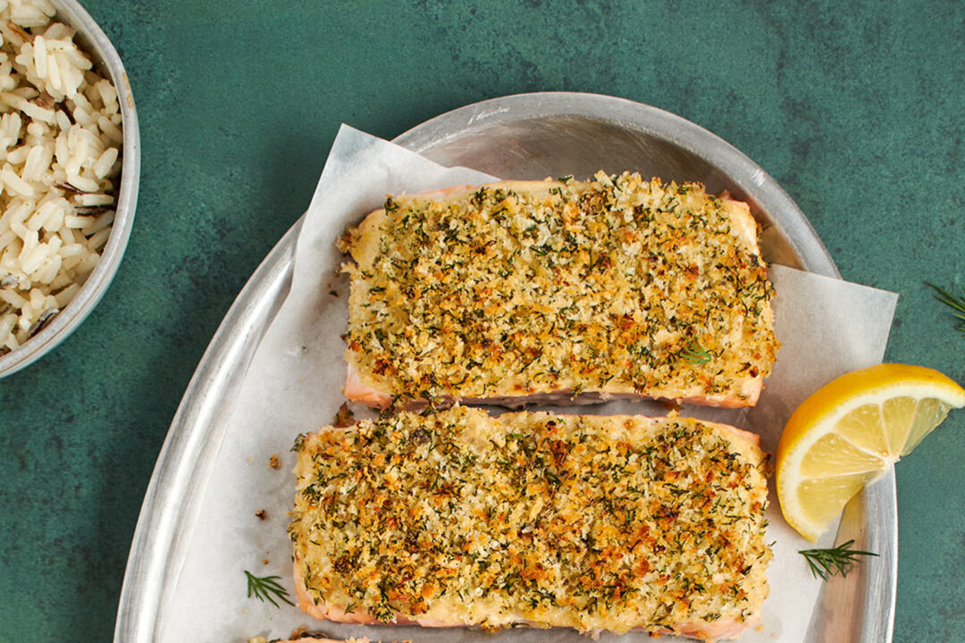 Baked Salmon With Panko-Dill Crust - Vimarsana News