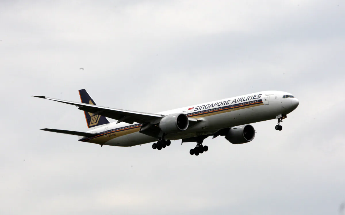 A Singapore Airlines flight encountered severe turbulence, leaving eight Australians in hospital. (Steve Parsons/PA Wire)