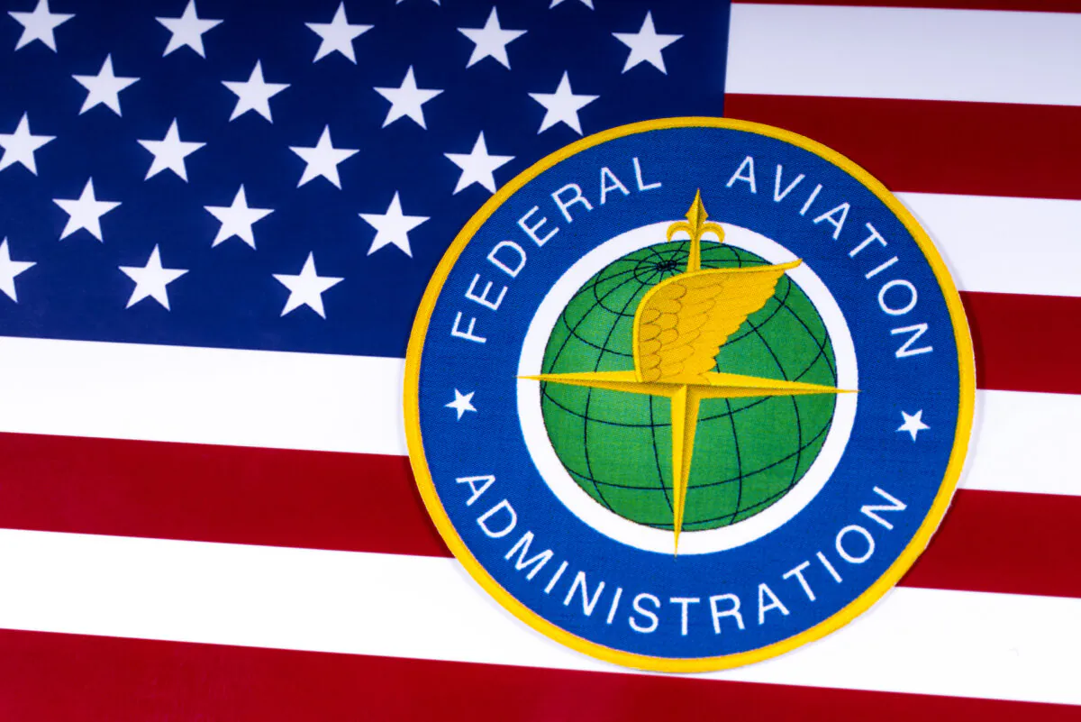 Federal Aviation Administration Logo and US Flag. (Dreamstime/TNS)
