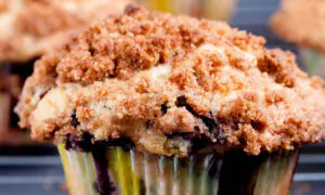 Bakery Style Blueberry Muffins With Streusel