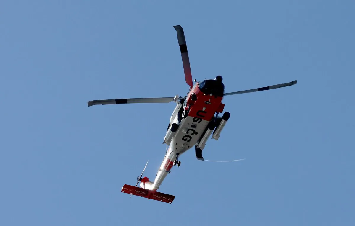 A Coast Guard helicopter in a file photo. (Joe Raedle/Getty Images)