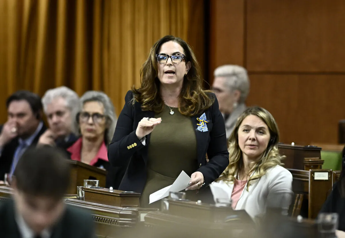 Minister of Mental Health and Addictions Ya’ara Saks rises during Question Period in the House of Commons on Parliament Hill in Ottawa on May 9, 2024. (The Canadian Press/Justin Tang)