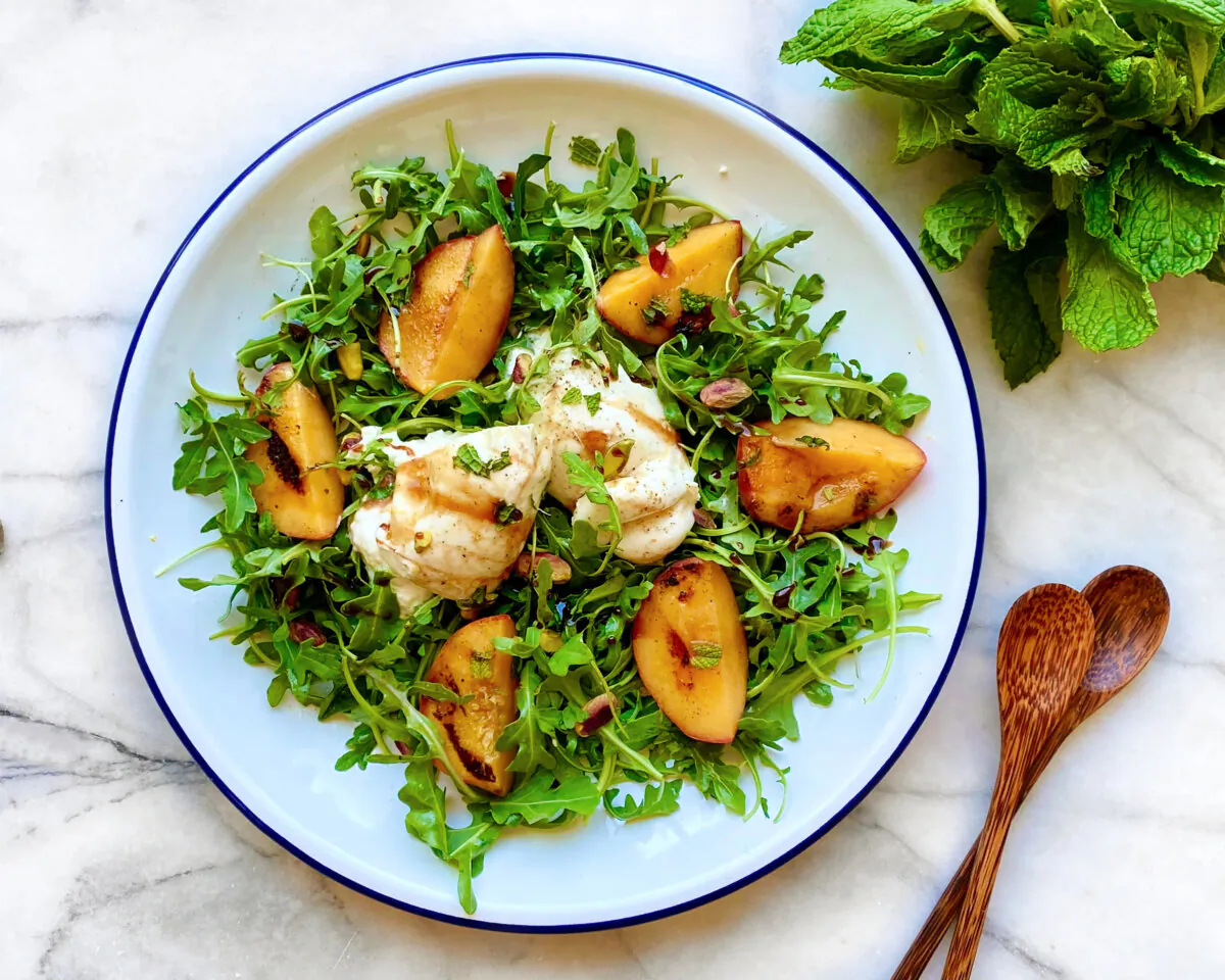 No grill, no problem: You can broil the peaches in the oven for the same effect. (Lynda Balslev for Tastefood)