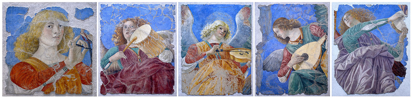music making angels fresco