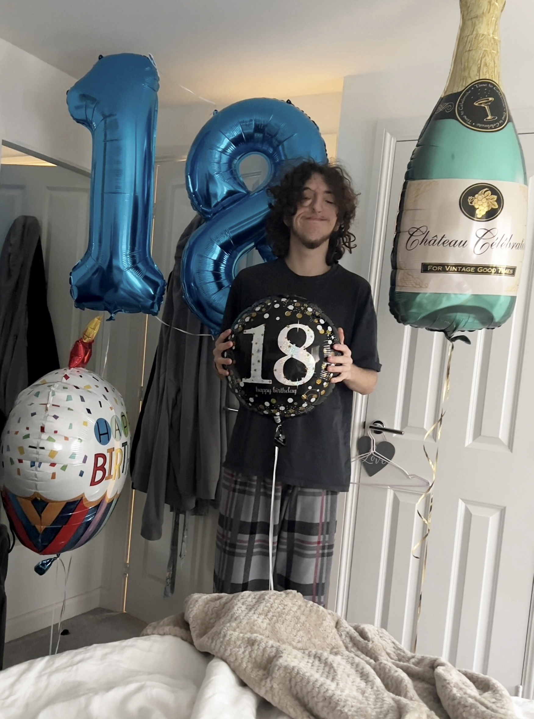 Mr. Coates on his 18th birthday.