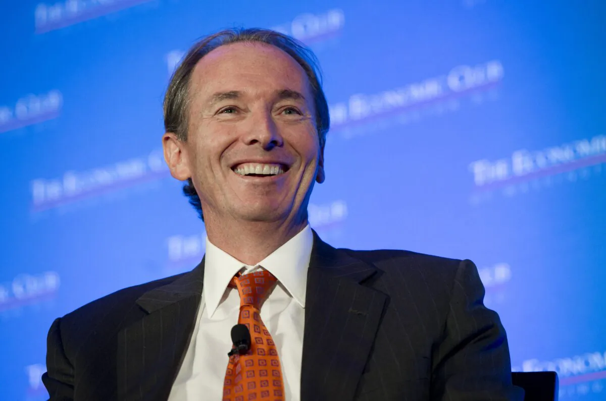 James Gorman, Chairman and CEO of Morgan Stanley, speaks about the state of the US and global economy and health of Morgan Stanley during remarks at the Economic Club in Washington on Sept. 18, 2013. (Saul Loeb/AFP via Getty Images)