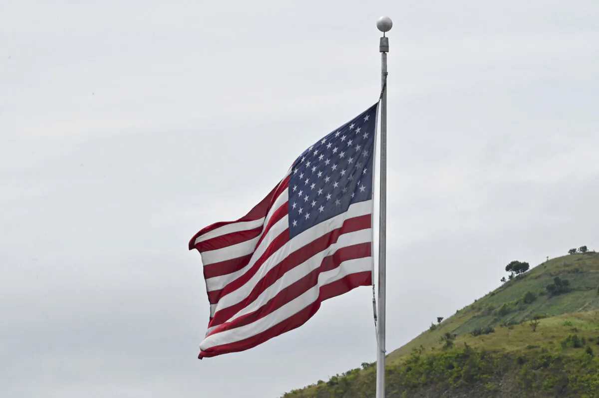 An American flag at a U.S. embassy building, in an undated file photo. (Adek Berry/AFP via Getty Images)