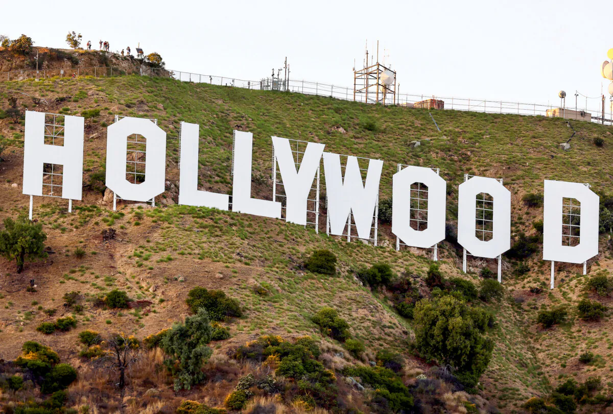 The Hollywood sign seen over Los Angeles on July 12, 2023. (Mario Tama/Getty Images)