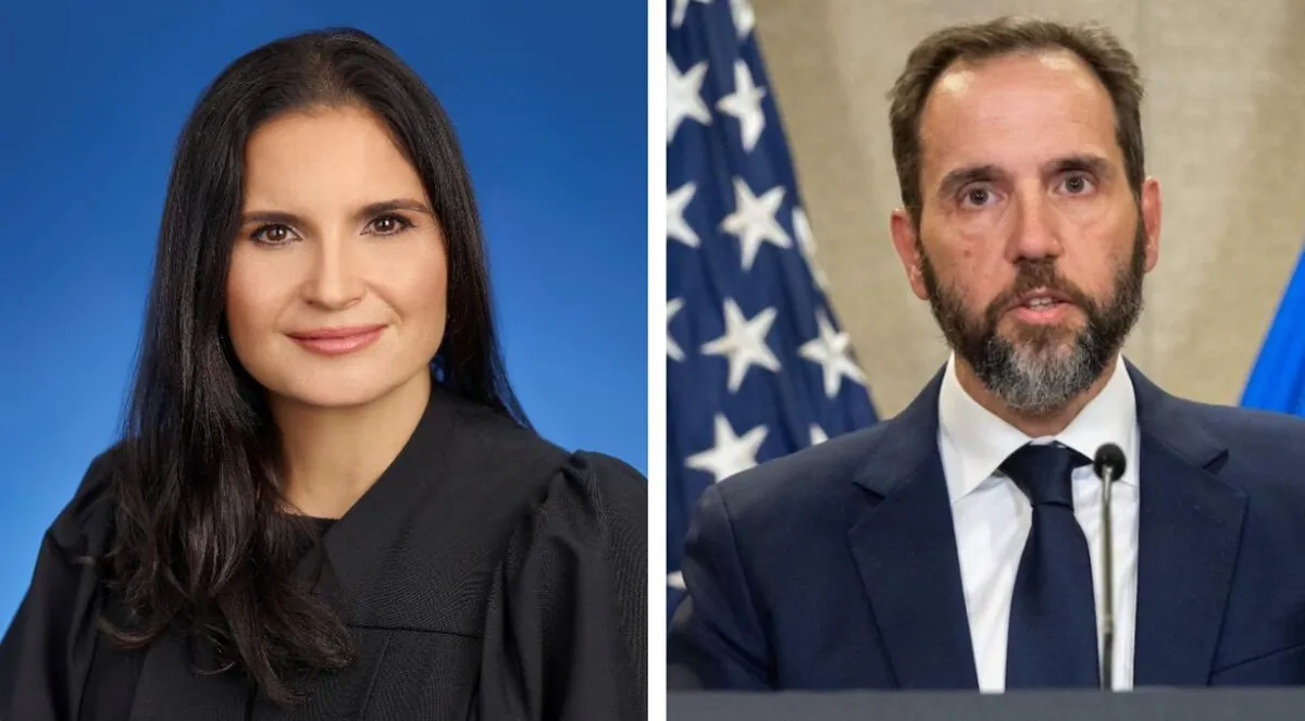 (Left) U.S. District Judge Aileen Cannon. (Right) Special counsel Jack Smith. (US Southern District of Florida; Saul Loeb/AFP via Getty Images)