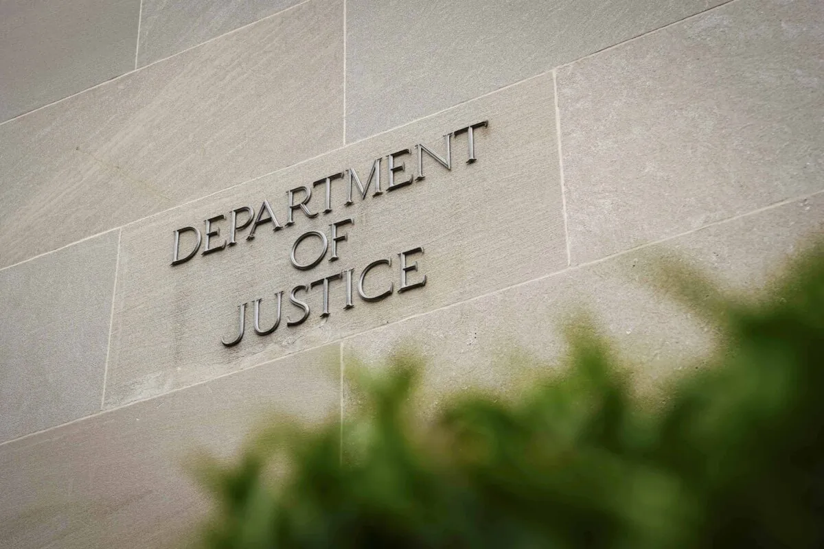 The U.S. Department of Justice building in Washington on June 28, 2023. (Madalina Vasiliu/The Epoch Times)
