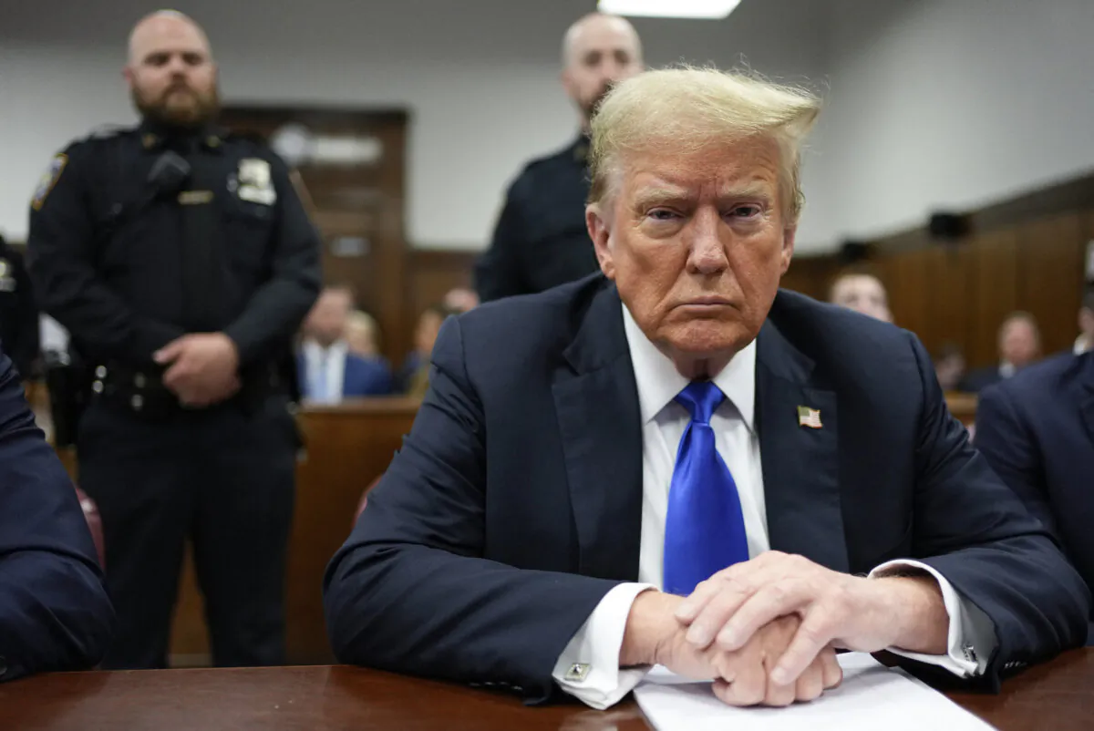 Former President and Republican presidential candidate Donald Trump attends his criminal trial at Manhattan Criminal Court in New York City, on May 30, 2024. ( Seth Wenig / POOL / AFP)