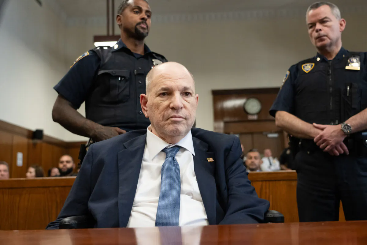Harvey Weinstein appears in Manhattan Criminal Court for a hearing in New York City on May 29, 2024. (Steven Hirsch/Pool/Getty Images)