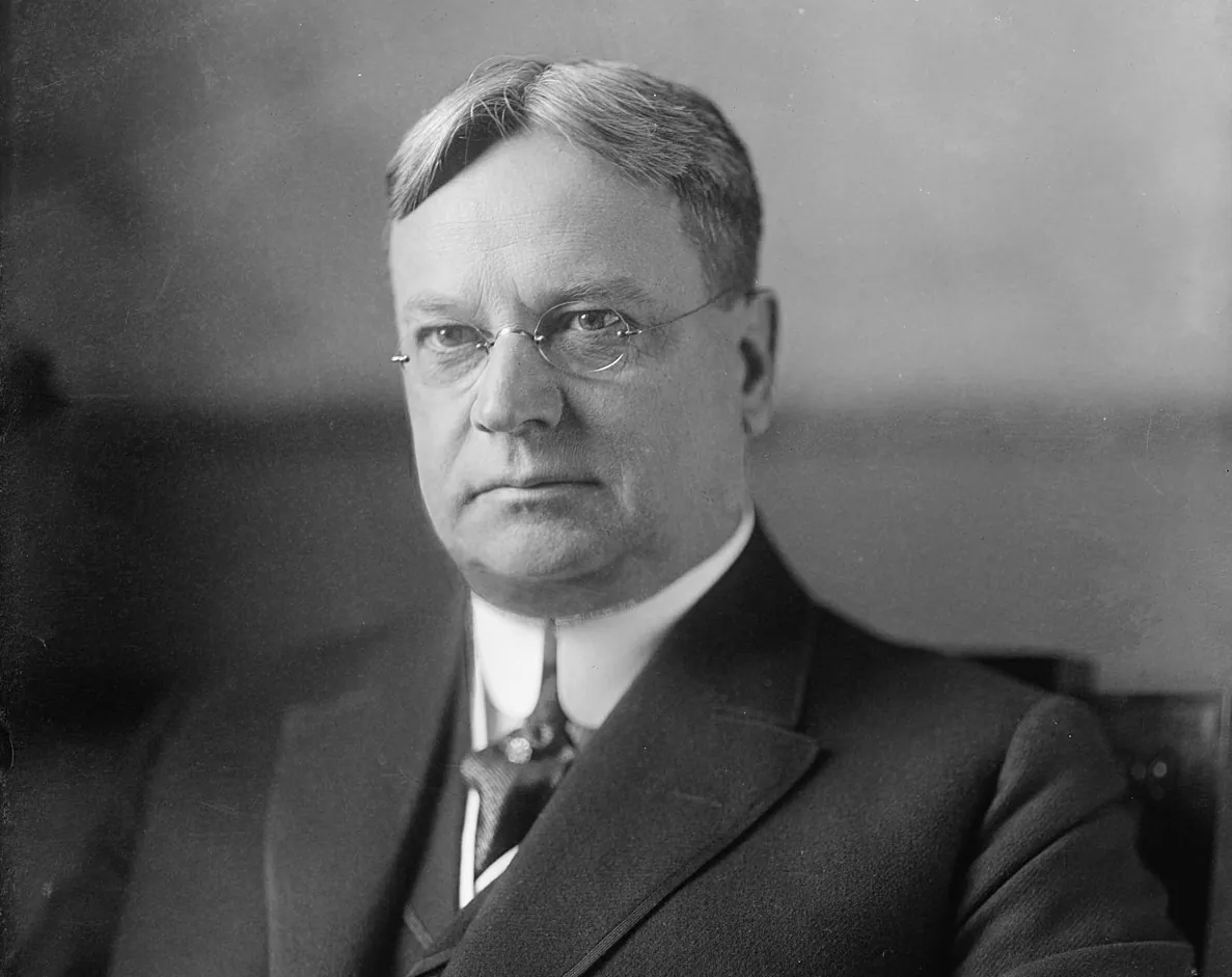 A photo of Hiram Warren Johnson from the Library of Congress. (Public Domain)