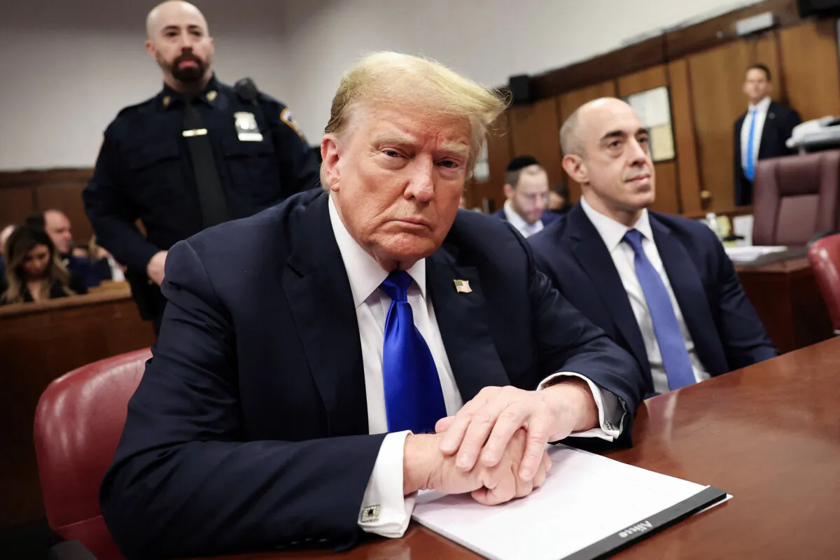 Former US President and Republican presidential candidate at Manhattan Criminal Court in New York City, on May 30, 2024. (Michael M. Santiago/AFP via Getty Images)