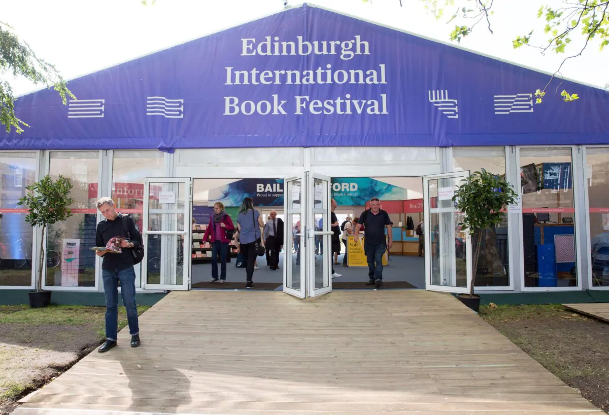 Edinburgh International Book Festival in Scotland in 2018. (Robert Perry/PA)