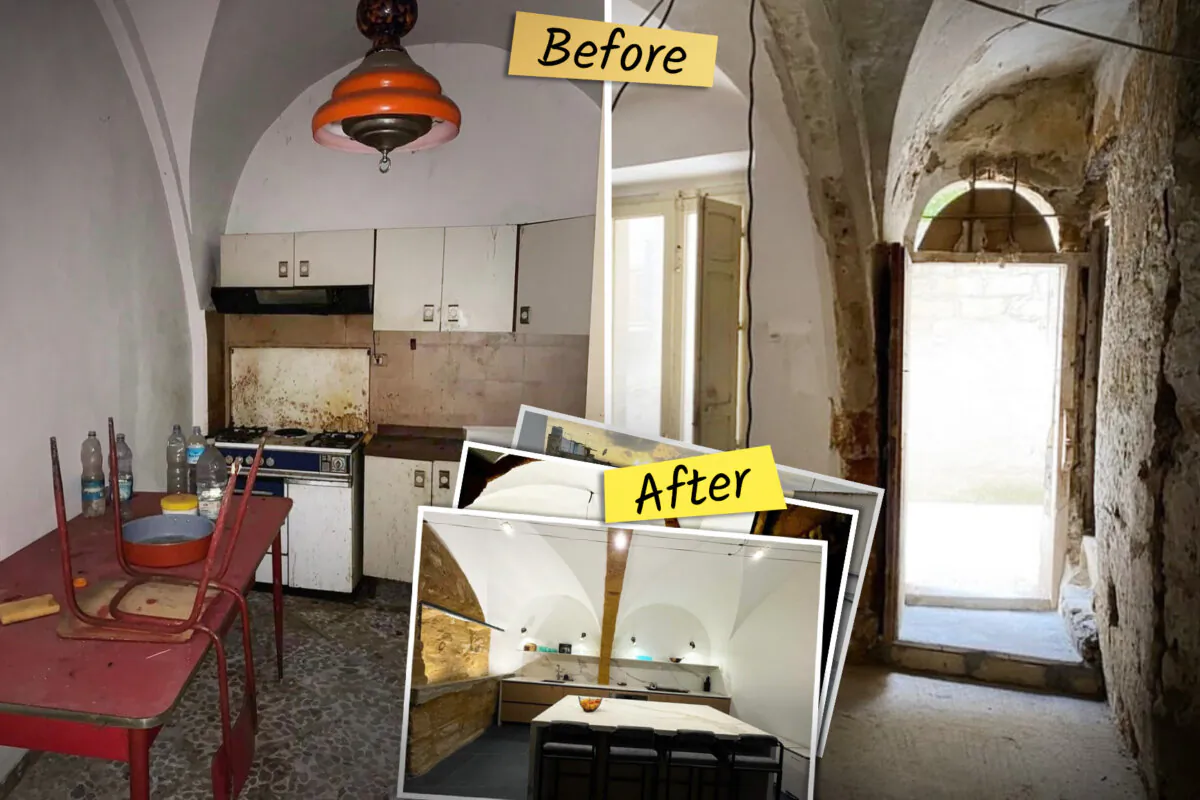 A woman from Chicago turned a "1 euro" house into her dream vacation home in Italy. (SWNS)