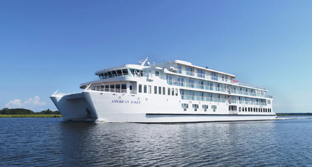 The American Eagle plies the waters on an American Cruise Line Historic South and Golden Isles Intra-Coastal Waterway Cruise. (Photo courtesy of American Cruise Lines)