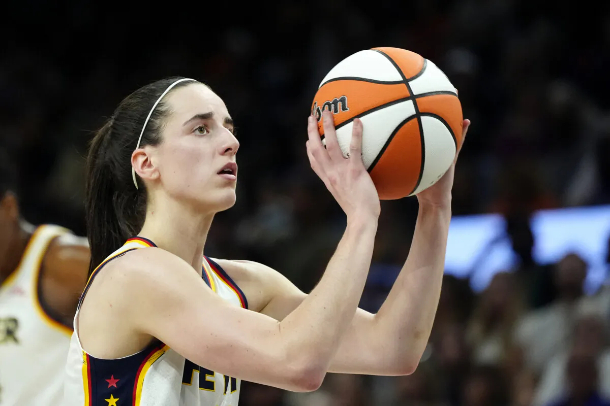 Indiana Fever guard Caitlin Clark prepares a technical foul shot against the Phoenix Mercury during the first half of a WNBA basketball game in Phoenix on June 30, 2024. (Ross D. Franklin/AP Photo)
