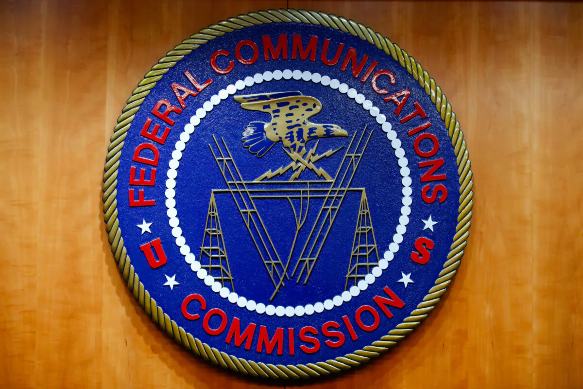 The seal of the Federal Communications Commission in Washington on Dec. 14, 2017. (Jacquelyn Martin/AP Photo)