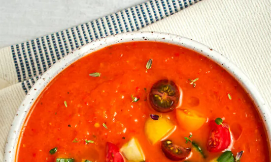 Roasted Red Pepper and Tomato Gazpacho
