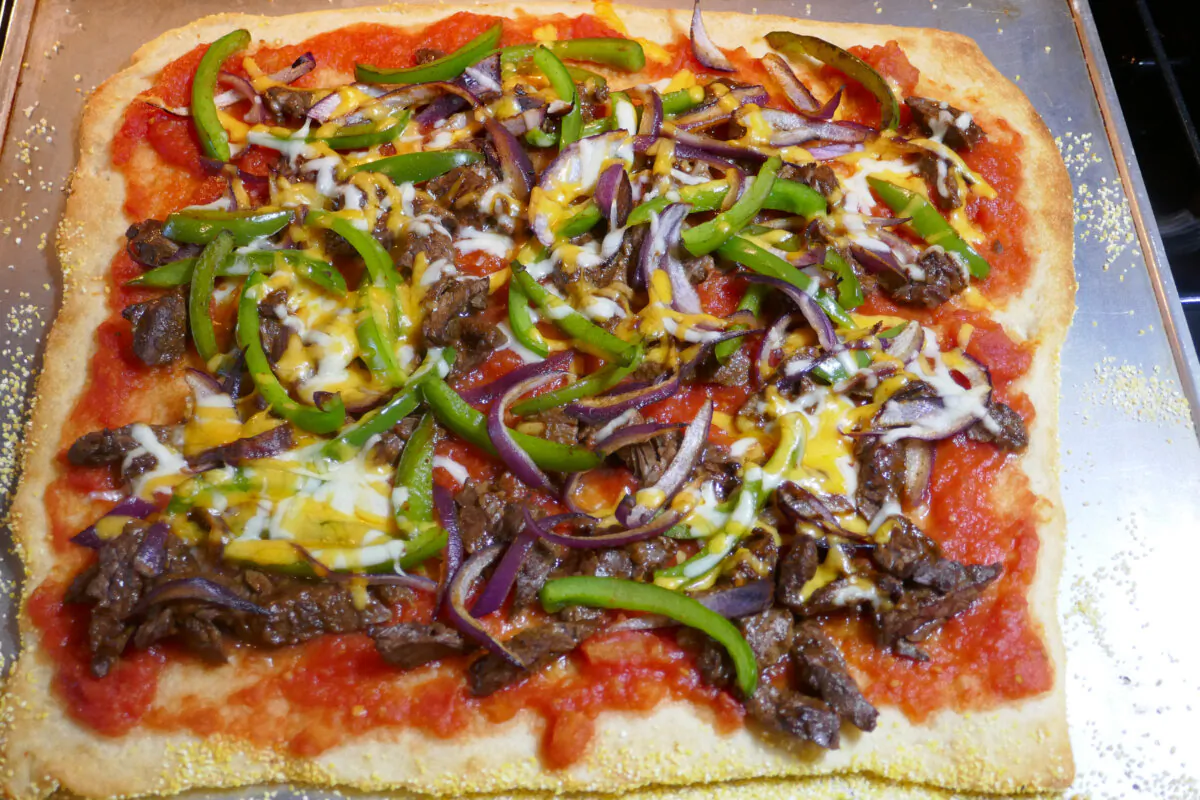 Steak Fajita Pizza. (Linda Gassenheimer/TNS)