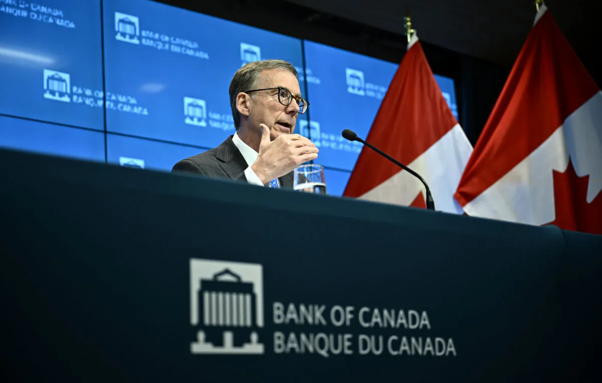 Governor of the Bank of Canada Tiff Macklem participates in a news conference in Ottawa on May 9, 2024. (The Canadian Press/Justin Tang)