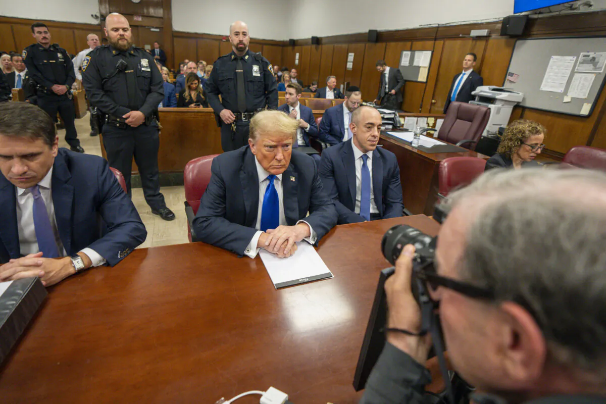 Former U.S. President Donald Trump appears in court for his hush money trial at Manhattan Criminal Court in New York City on May 30, 2024. (Steven Hirsch/Pool/Getty Images)