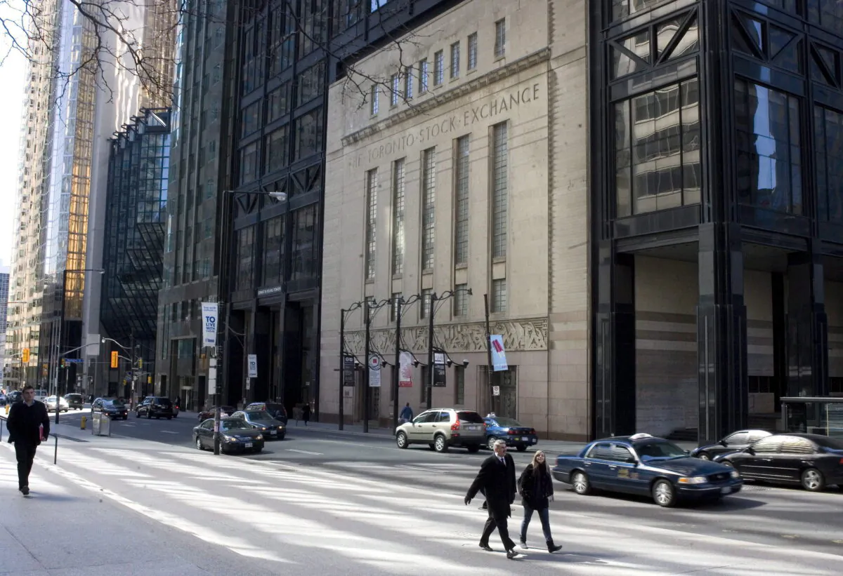 A general view looking down Bay Street in the heart of Toronto's financial district, in a file photo. (The Canadian Press/Chris Young)