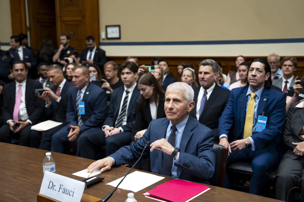 Dr. Anthony Fauci arrives to testify before the Select Subcommittee on the Coronavirus Pandemic in Washington on June 3, 2024. (Madalina Vasiliu/The Epoch Times)