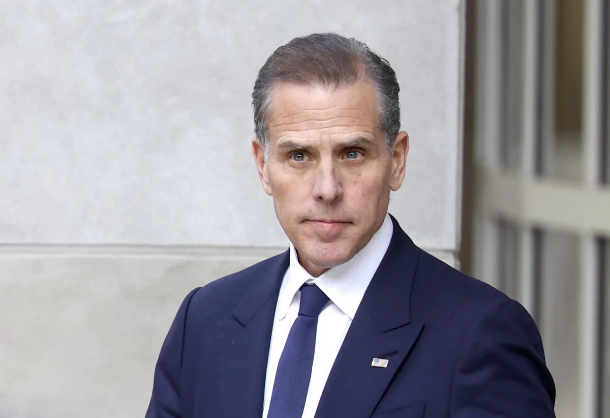 Hunter Biden, son of President Joe Biden, departs the J. Caleb Boggs Federal Building in Wilmington, Del., on June 3, 2024. (Anna Moneymaker/Getty Images)