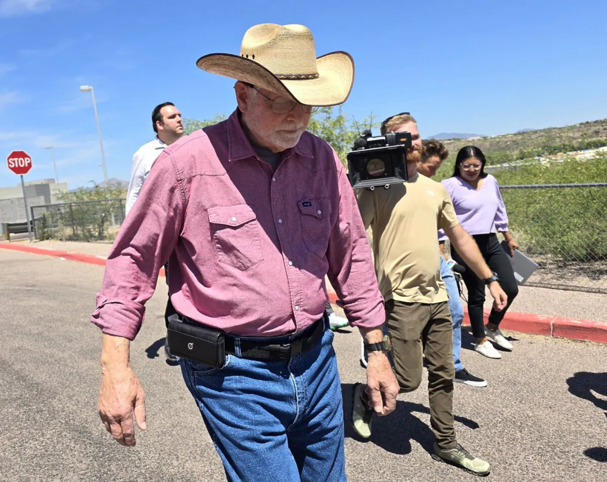 George Alan Kelly leaves the Santa Cruz County Superior Court on June 3, 2024. (Allan Stein/The Epoch Times)