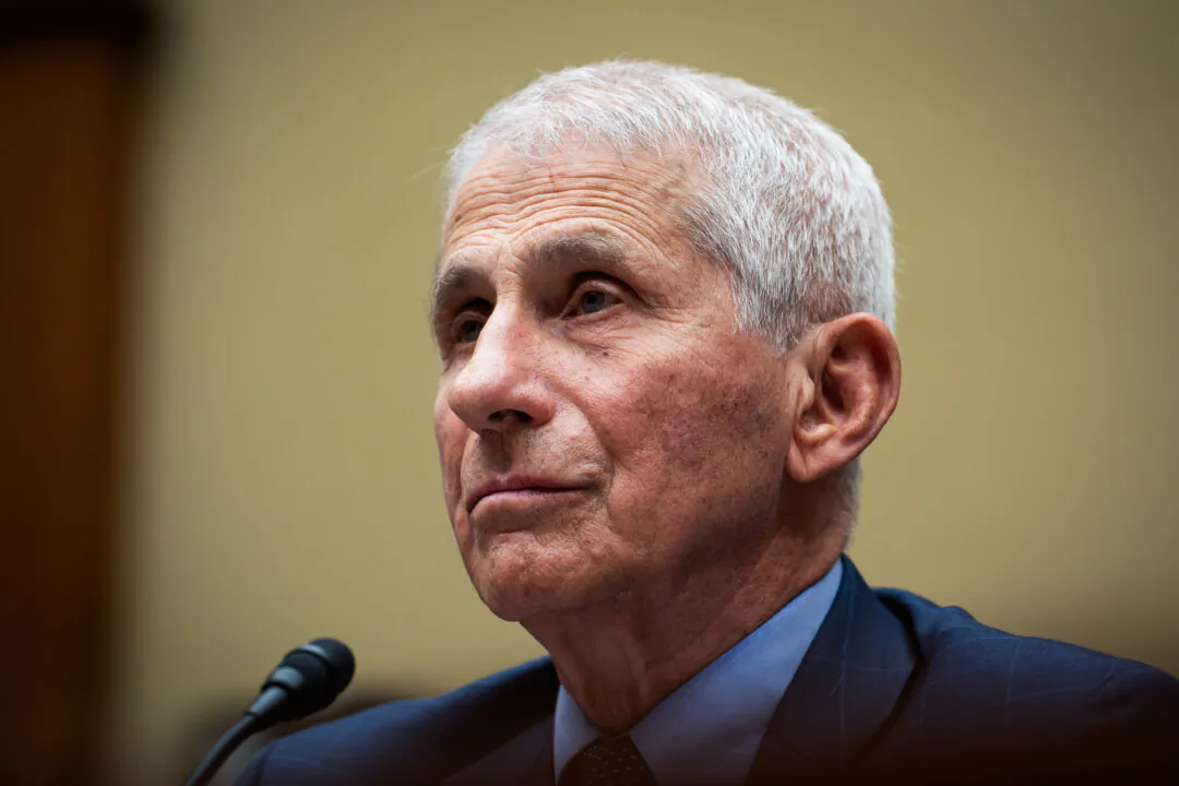 Dr. Anthony Fauci testifies before the U.S. House of Representatives Select Subcommittee on the Coronavirus Pandemic in Washington on June 3, 2024. (Madalina Vasiliu/The Epoch Times)
