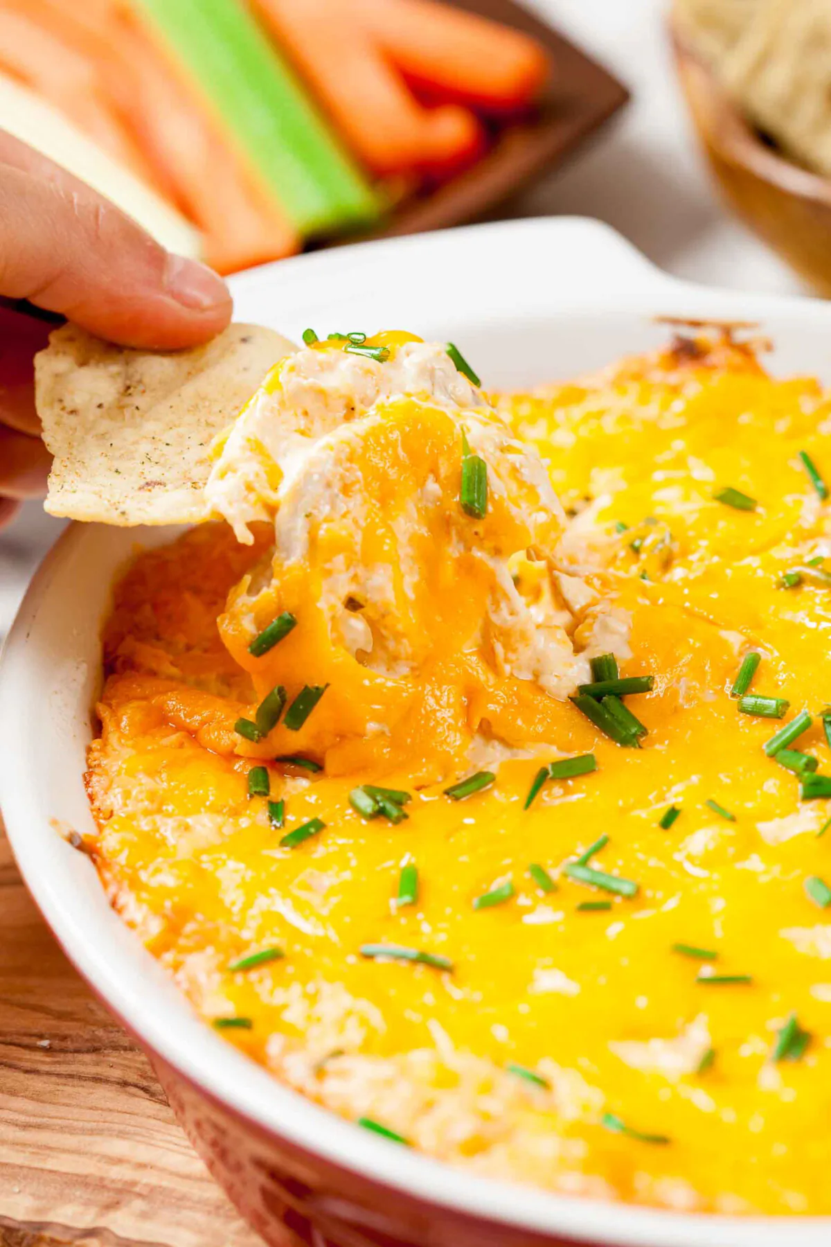 This Frank's Buffalo Chicken Dip is ultra easy, creamy, cheesy, and irresistibly delicious. It's perfect for all the parties and game days. (Courtesy of Amy Dong)