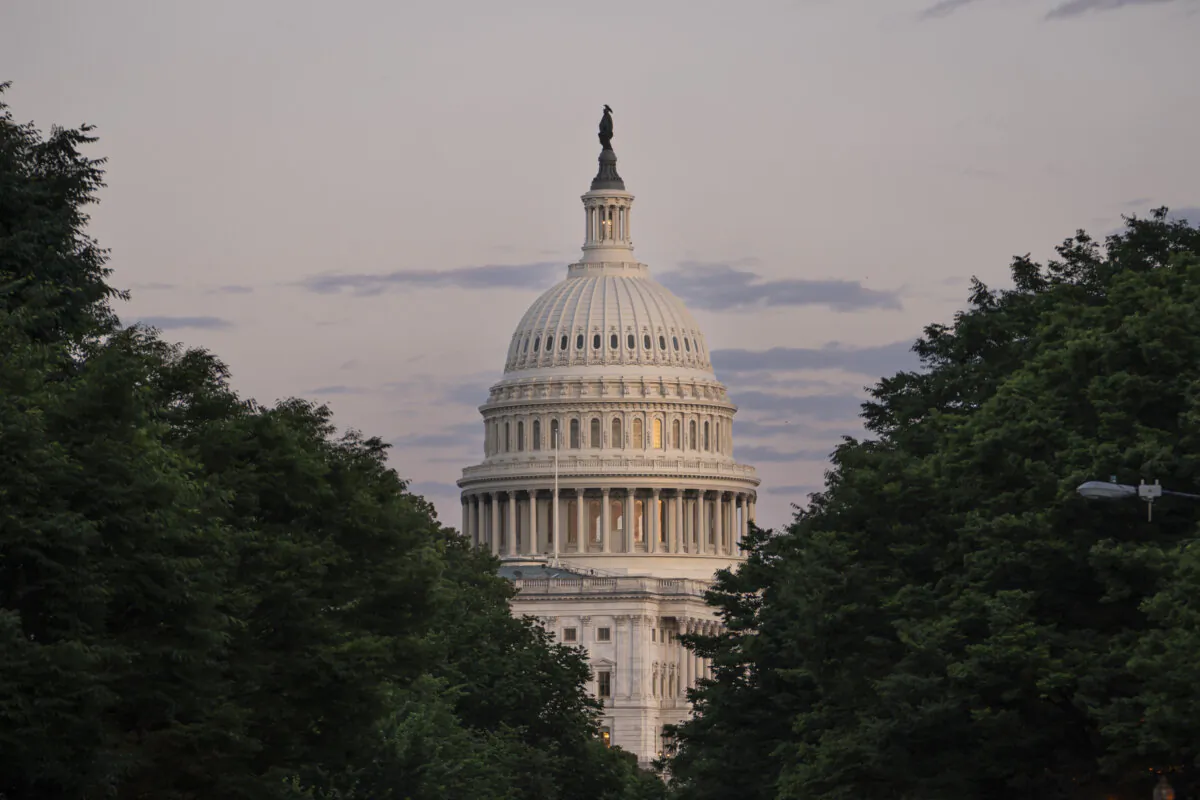 The U.S. Capitol building at sunset in Washington on June 3, 2024. (Madalina Vasiliu/The Epoch Times)