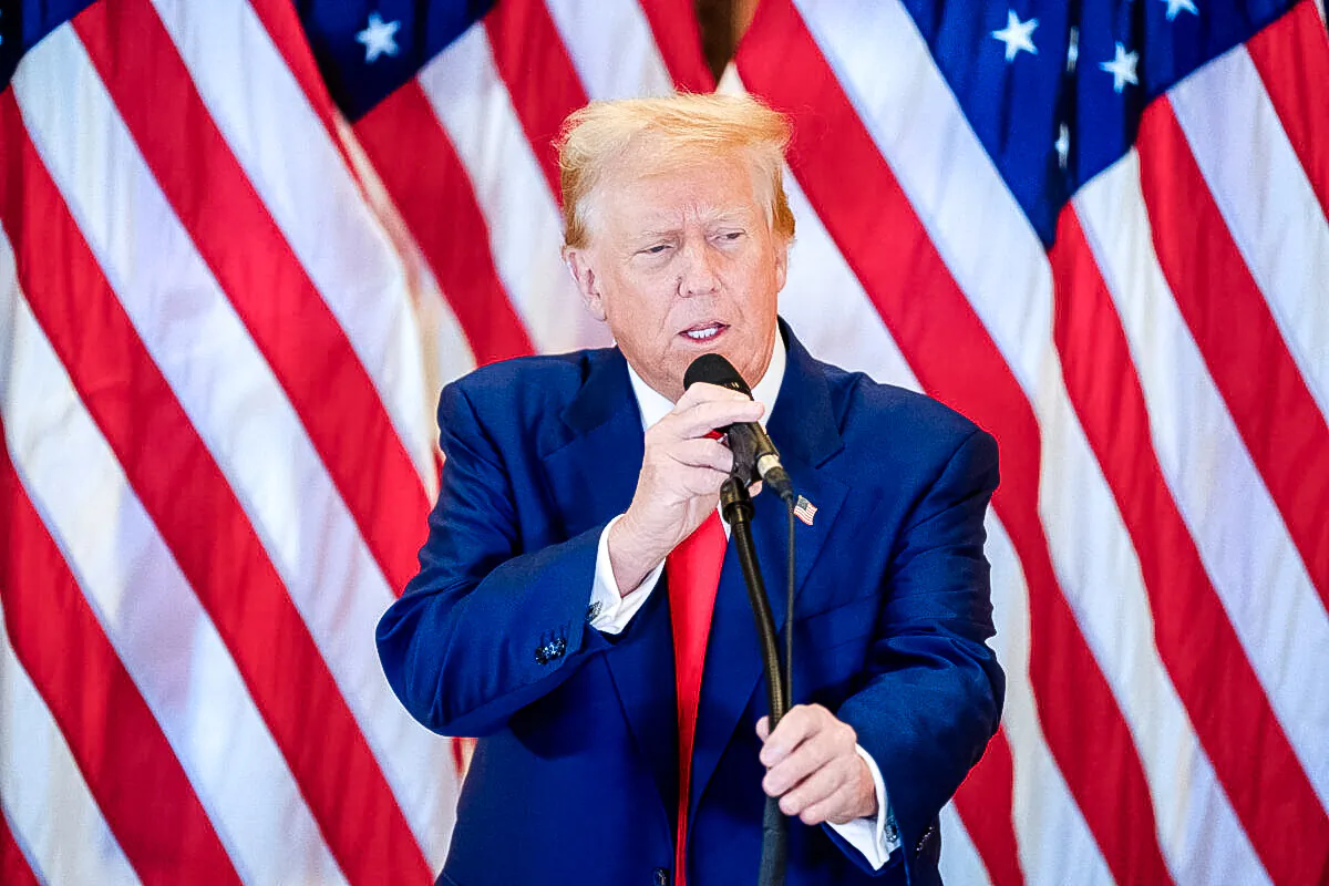 Former President and Republican Presidential candidate Donald Trump at Trump Tower on May 31, 2024 in New York City. (David Dee Delgado/Getty Images)