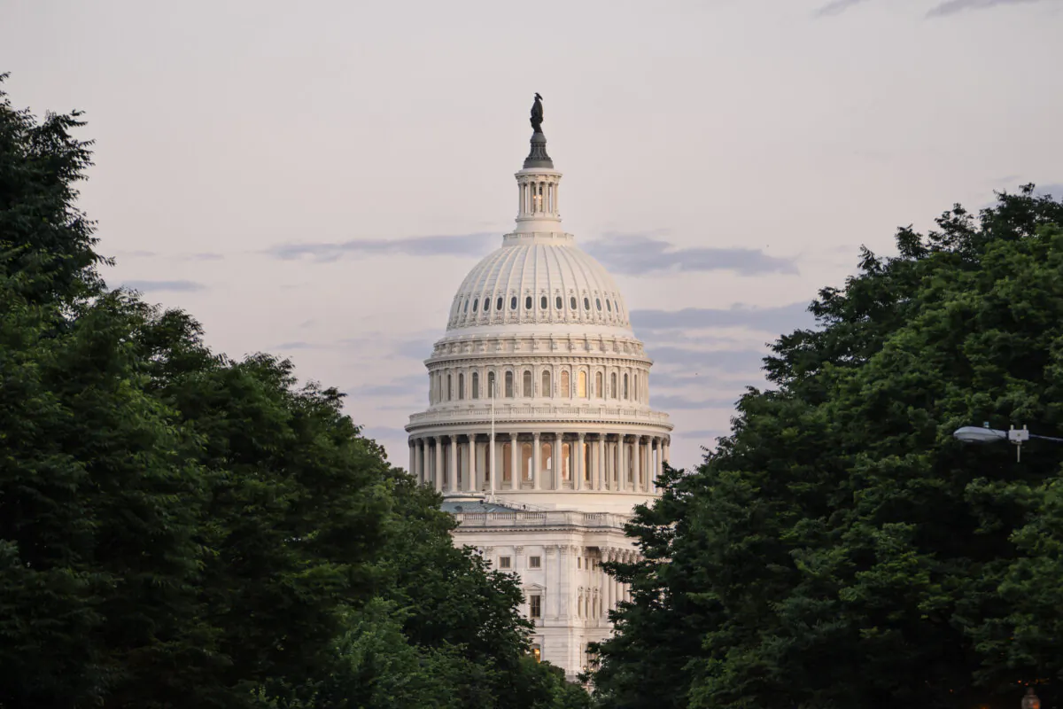 The U.S. Capitol building at sunset in Washington on June 3, 2024. (Madalina Vasiliu/The Epoch Times)