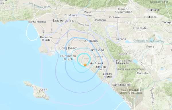 Earthquake now orange county
