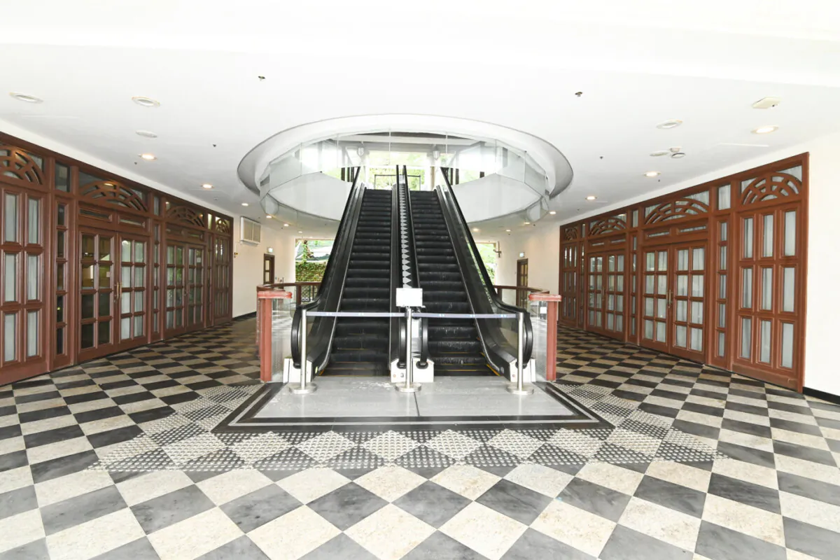 A view of the empty Murray House at Stanley Village, Hong Kong, on June 6, 2024. (Bill Cox/The Epoch Times)