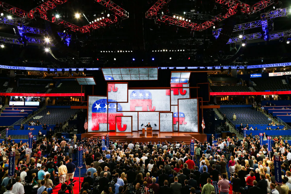 File photo showing a view of the Republican National Convention, in Tampa, Fla., on Aug. 27, 2012. (Mark Wilson/Getty Images)