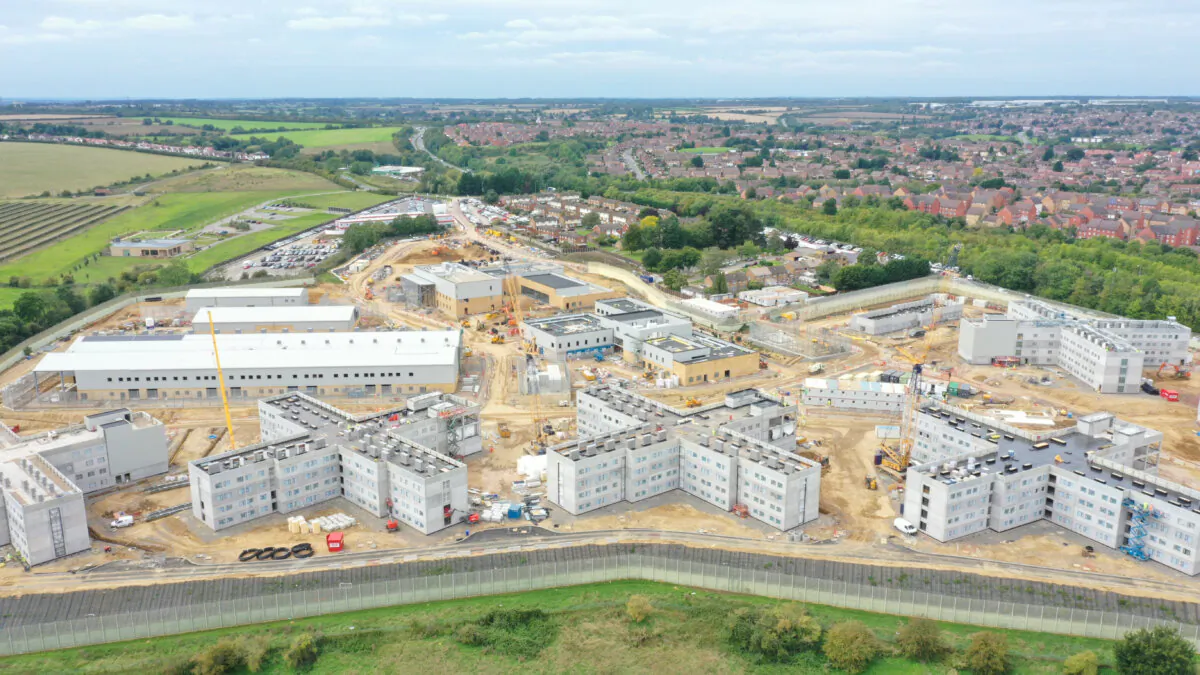 Undated handout photo of HMP Five Wells near Wellingborough, Northamptonshire, England. (PA)