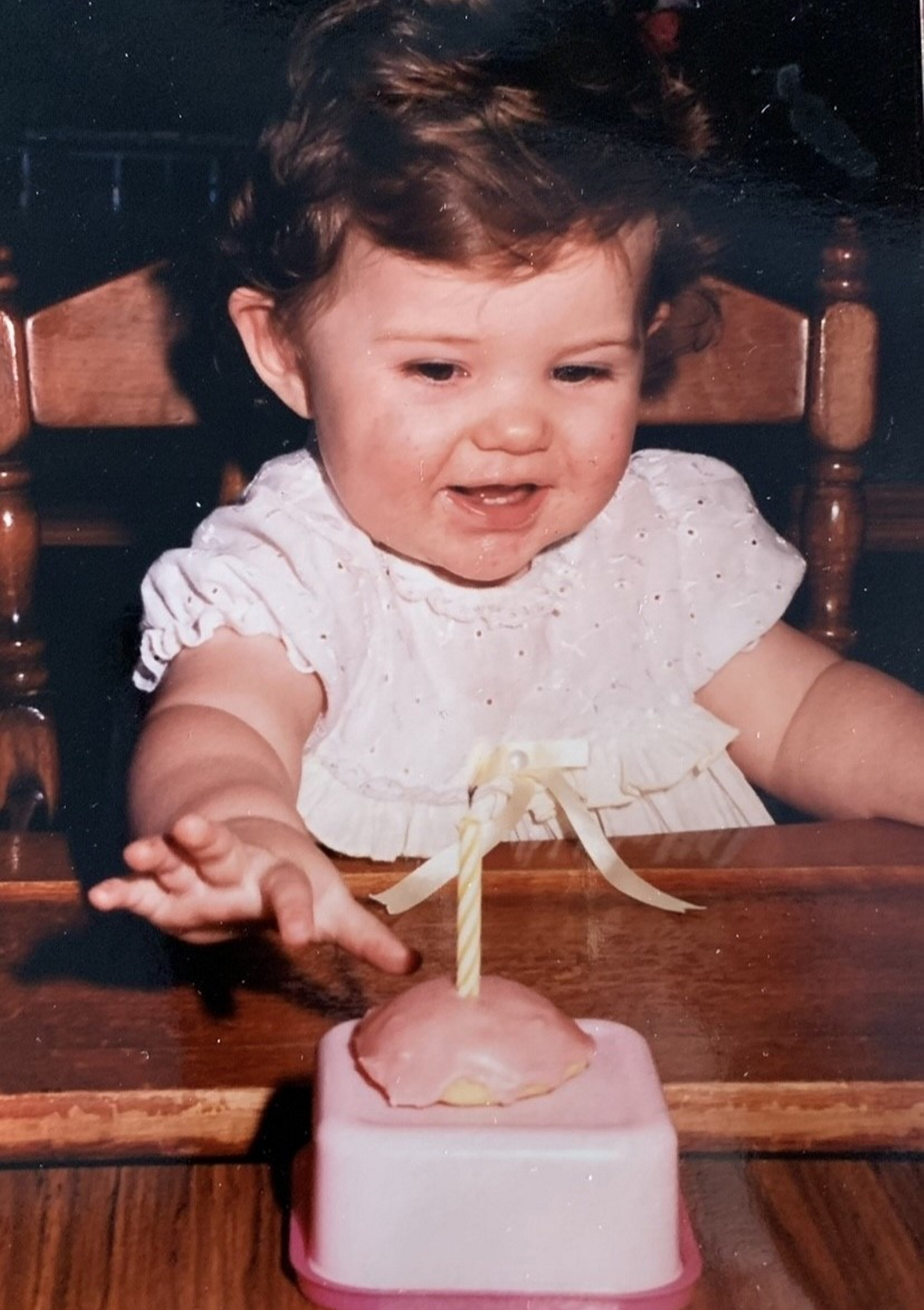 Ms. Sharrock on her first birthday.