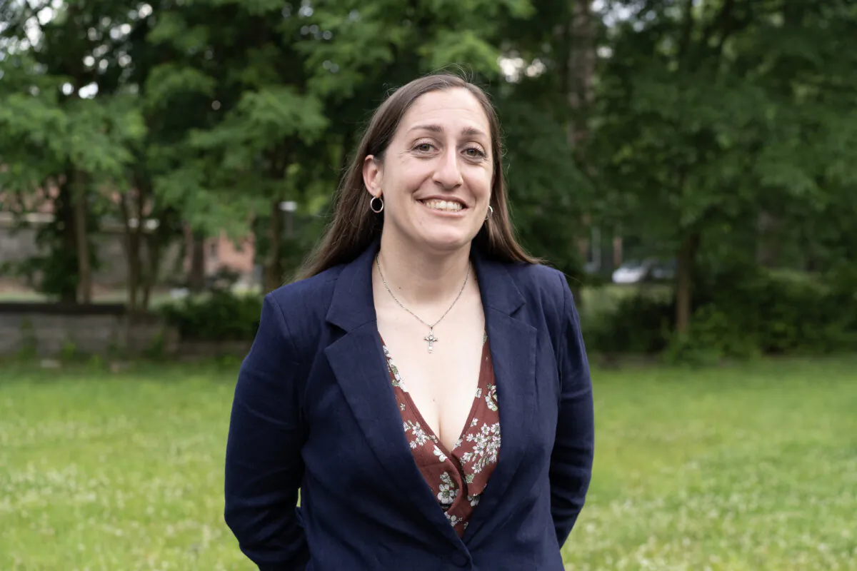 New York state 100th Assembly District Republican candidate Camille O'Brien in Middletown, N.Y., on June 6, 2024. (Cara Ding/The Epoch Times)