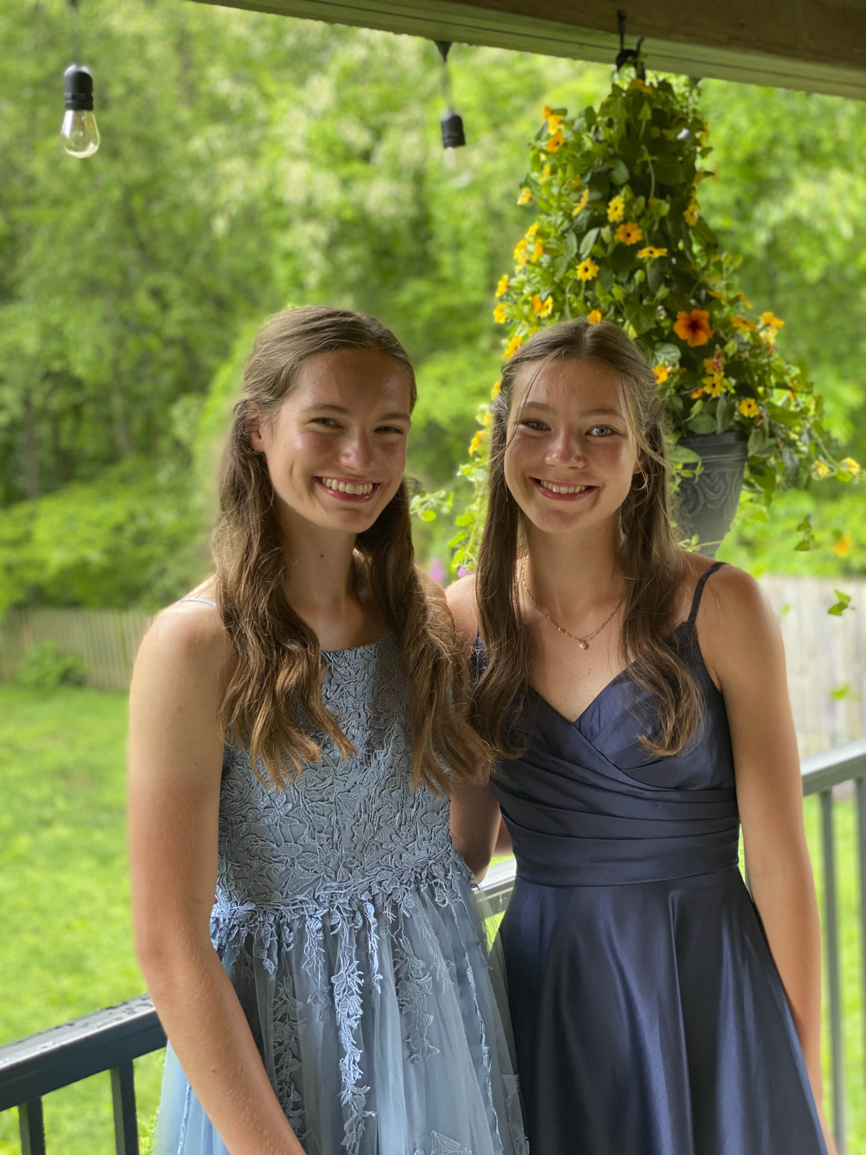Ms. Lauffer with her sister. 