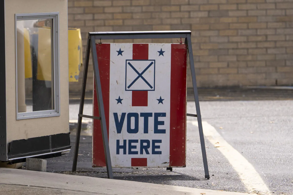 A voting site during the primary election in Cape May, N.J., on June 4, 2024. (Madalina Vasiliu/The Epoch Times)