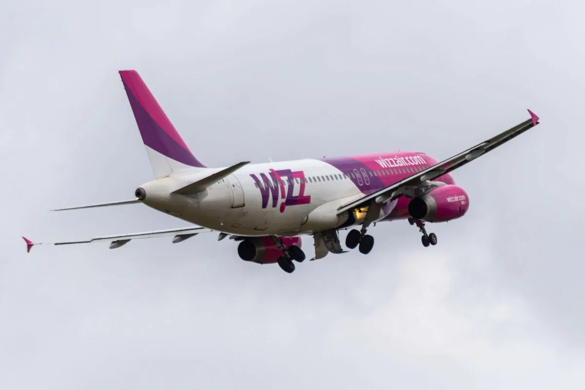 A Wizz Air flight takes off from an unknown airport in an undated file photo. (PA)
