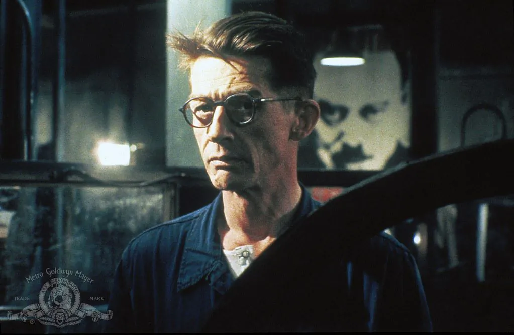 Winston Smith (John Hurt) exposes Big Brother, in "1984." (Virgin Films)