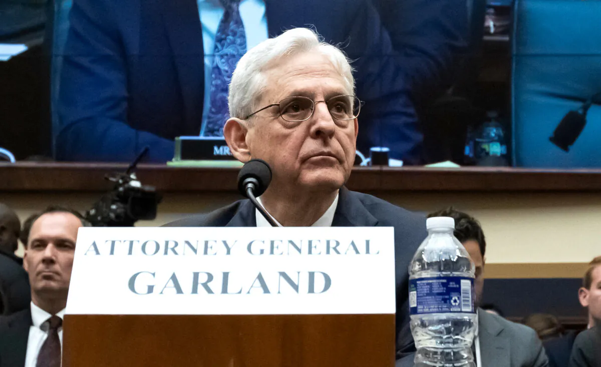 Attorney General Merrick Garland testifies during a hearing by the House Judiciary Committee, Washington on June 4, 2024. (Allison Bailey/Middle East Images via AFP)