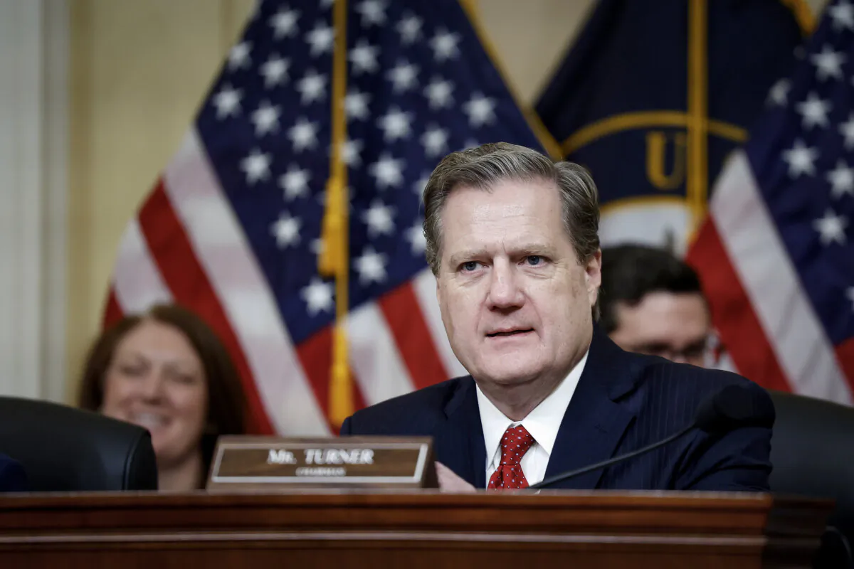 Chairman Michael Turner (R-OH) speaks at a hearing with the House (Select) Intelligence Committee in the Cannon Office Building in Washington, on March 12, 2024. (Anna Moneymaker/Getty Images)