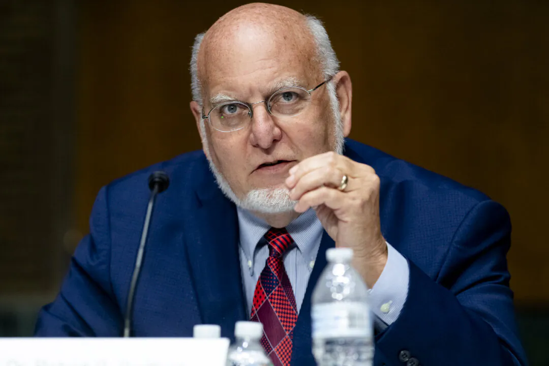 Dr. Robert Redfield, director of the Centers for Disease Control and Prevention, testifies during a U.S. Senate Appropriations subcommittee hearing on Capitol Hill in Washington, on July 2, 2020. (Saul Loeb/Pool/Getty Images)